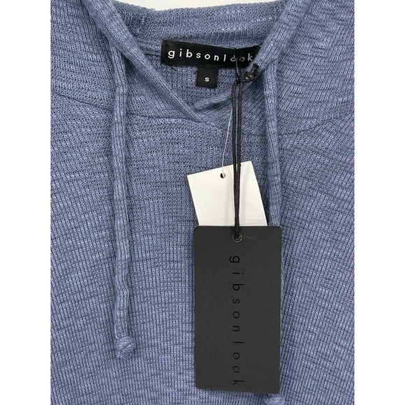 Gibson Look In Denim Raglan Hoodie Size Small - Picture 5 of 8